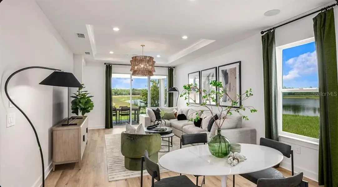Furnished interior view inside a new home in Westview Community Group Page, Kissimmee (Image 4).