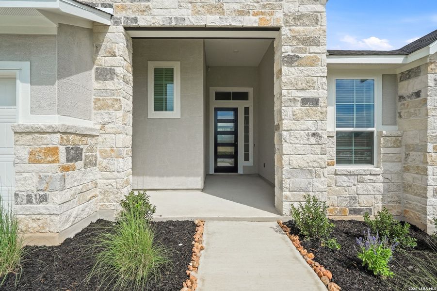 Exterior details and patio area of a home in The Reserve at Potranco Oaks, Castroville (Image 24). Exterior details and patio area of a home in The Reserve at Potranco Oaks, Castroville (Image 24).