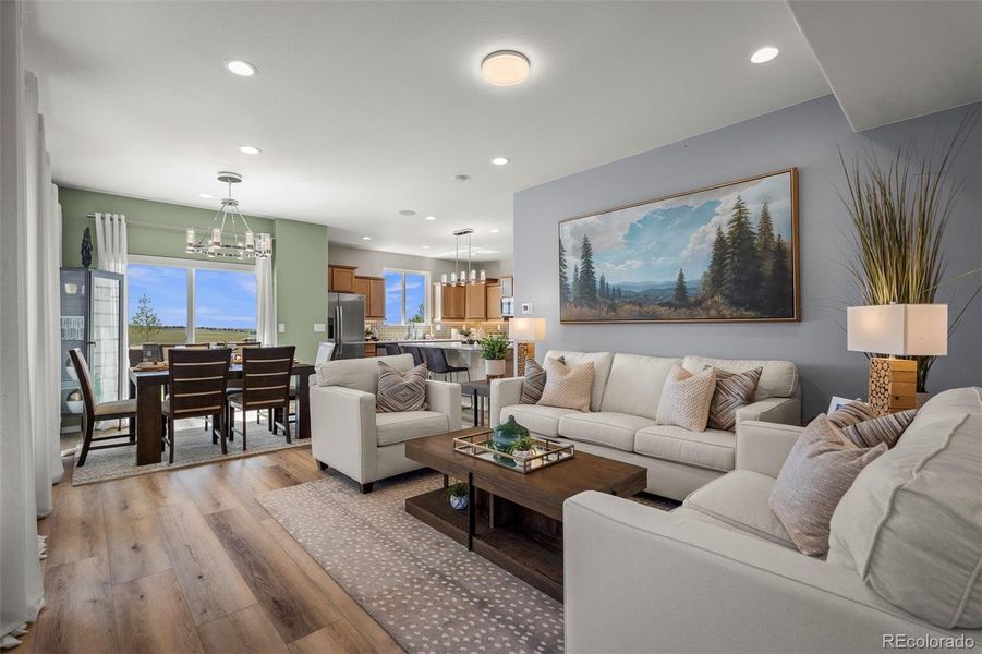Furnished interior view inside a new home in , Colorado Springs (Image 5).