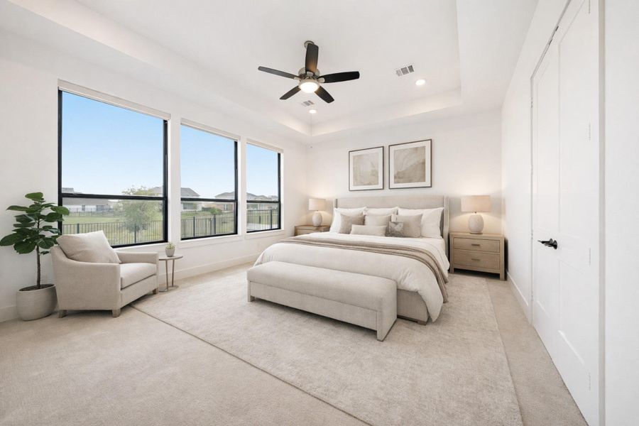 Furnished interior view inside a new home in , Cypress (Image 15).