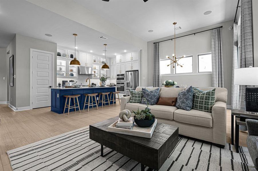 Furnished interior view inside a new home in Highwoods, Fort Worth (Image 23). Furnished interior view inside a new home in Highwoods, Fort Worth (Image 23).