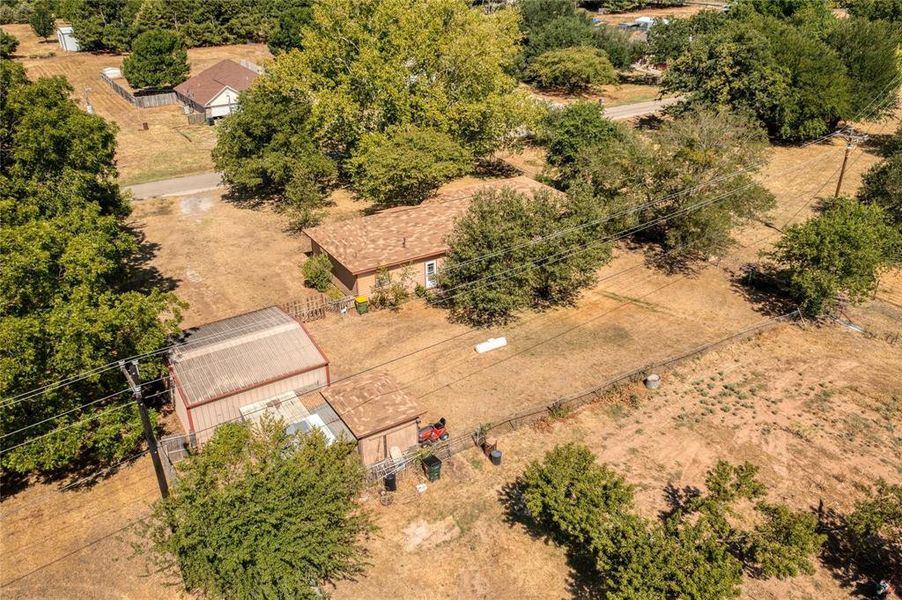 Aerial View of Backyard