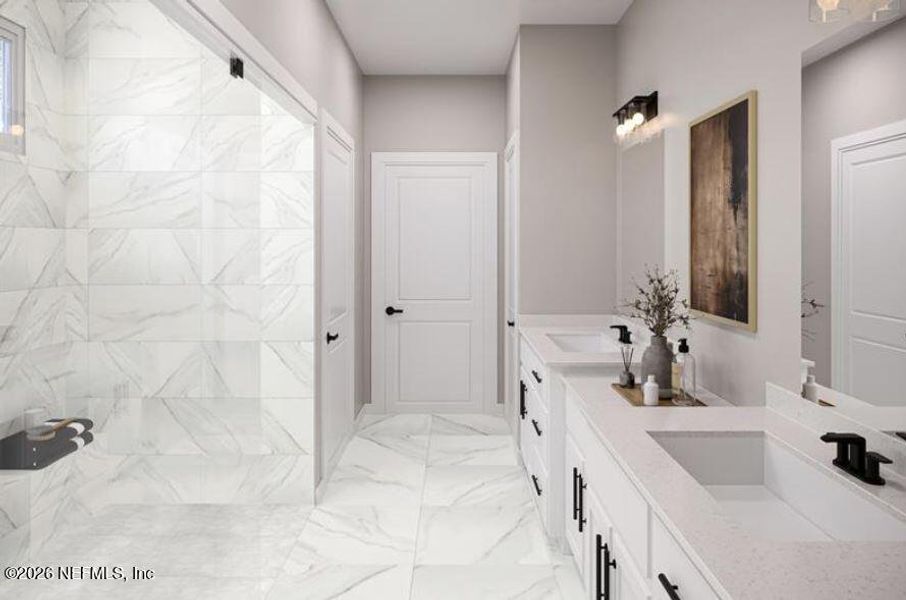 Furnished interior view inside a new home in Seminole Palms Single-Family Homes, Palm Coast (Image 5).