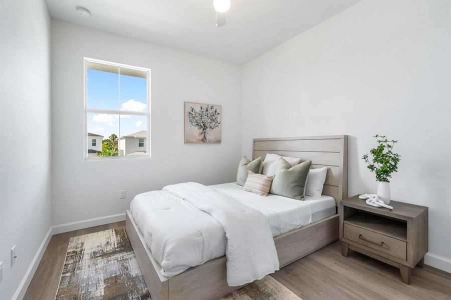 Furnished interior view inside a new home in Symphony Place, West Palm Beach (Image 28). Furnished interior view inside a new home in Symphony Place, West Palm Beach (Image 28).