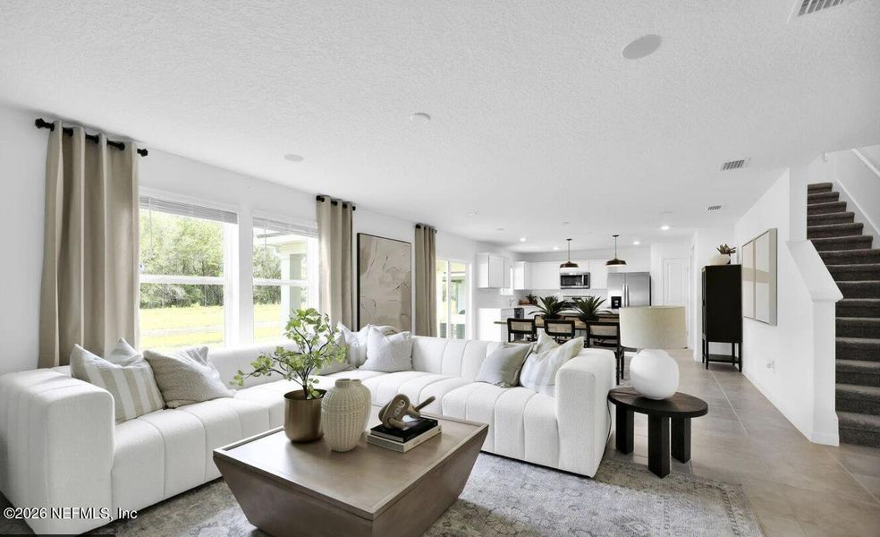 Furnished interior view inside a new home in , Jacksonville (Image 22).