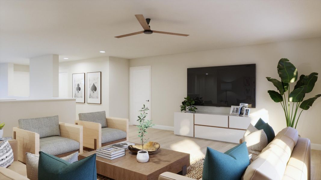 Family Room 2nd Floor | Exbury | Trinity Gardens | New Homes in DeLand, FL by Landsea Homes