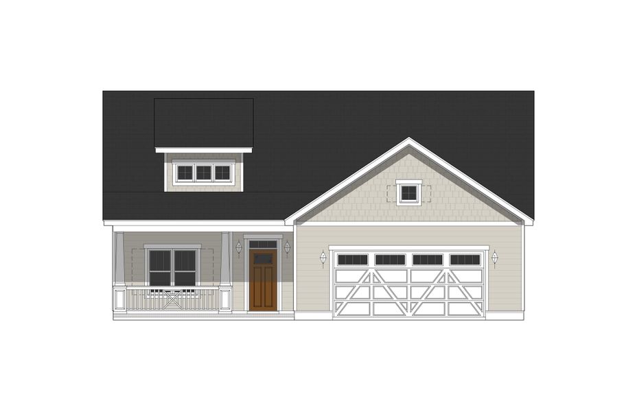 Representative exterior photo of a completed home built from the Bedford by Bill Clark Homes in Sidbury Landing, Wilmington, NC (Image 11).