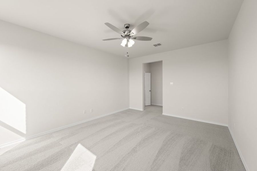 Front exterior of a new home in Myrtle Creek, Waxahachie, TX, highlighting curb appeal (Image 17). Front exterior of a new home in Myrtle Creek, Waxahachie, TX, highlighting curb appeal (Image 17).