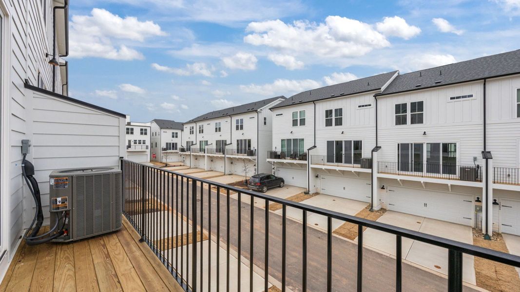 The Landon Plan in River District by DBR Homes in Charlotte, N.C - Balcony The Landon Plan in River District by DBR Homes in Charlotte, N.C - Balcony