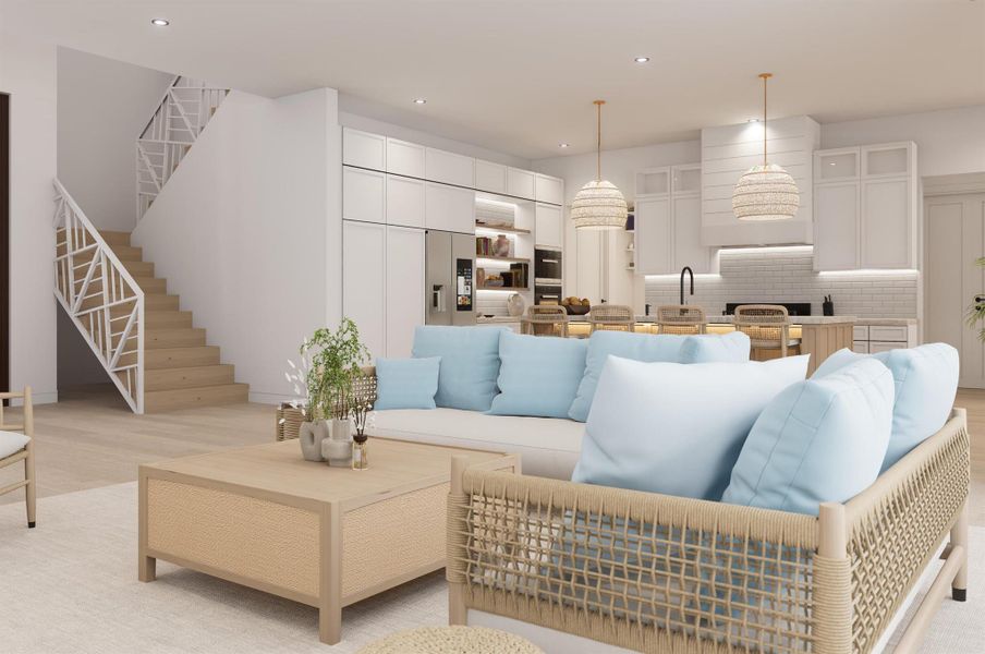 Furnished interior view inside a new home in , West Palm Beach (Image 3).