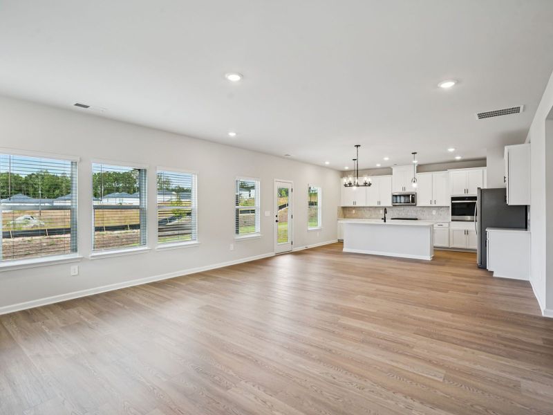 The Taylorsville floorplan with the Divine White interior package.