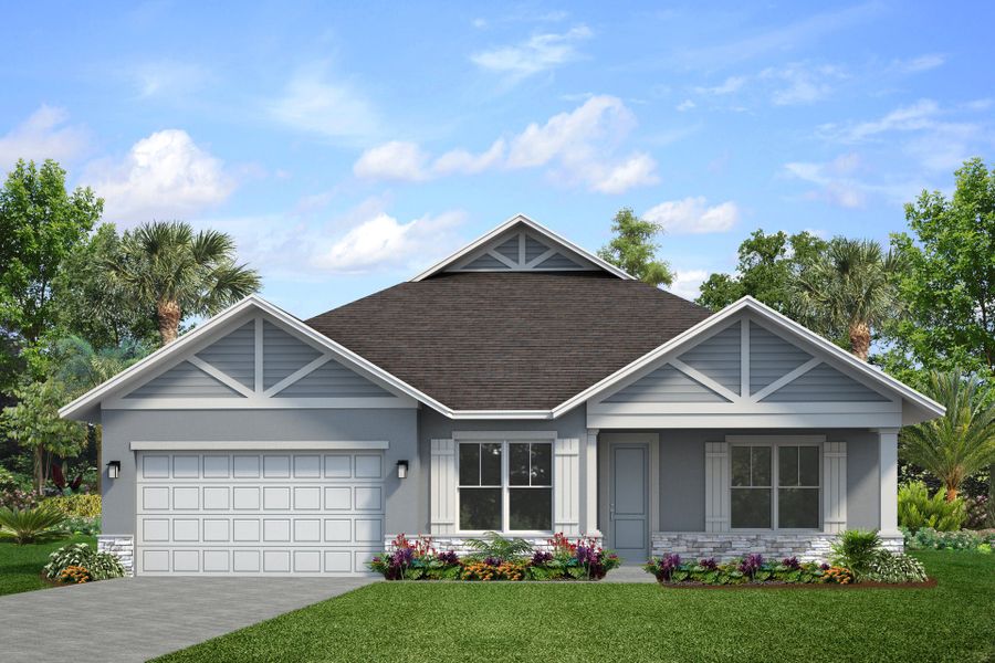 Representative exterior photo of a completed home built from the Patagonia by Park Square Residential in Leela Reserve, Tavares, FL (Image 12). Representative exterior photo of a completed home built from the Patagonia by Park Square Residential in Leela Reserve, Tavares, FL (Image 12).