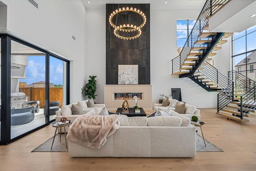Furnished interior view inside a new home in , Southlake (Image 6).