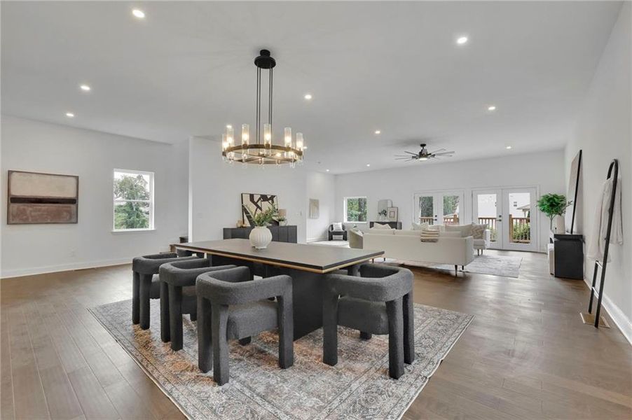 Furnished interior view inside a new home in , Buford (Image 13). Furnished interior view inside a new home in , Buford (Image 13).