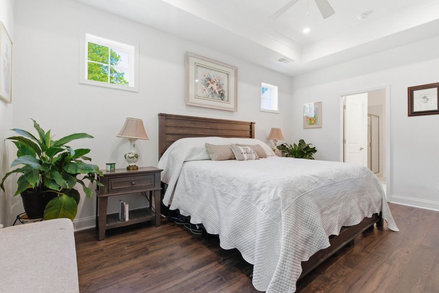 Furnished interior view inside a new home in , Santee (Image 57).