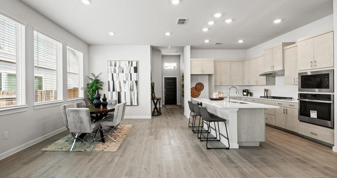 Furnished interior view inside a new home in Trace, San Marcos (Image 6).