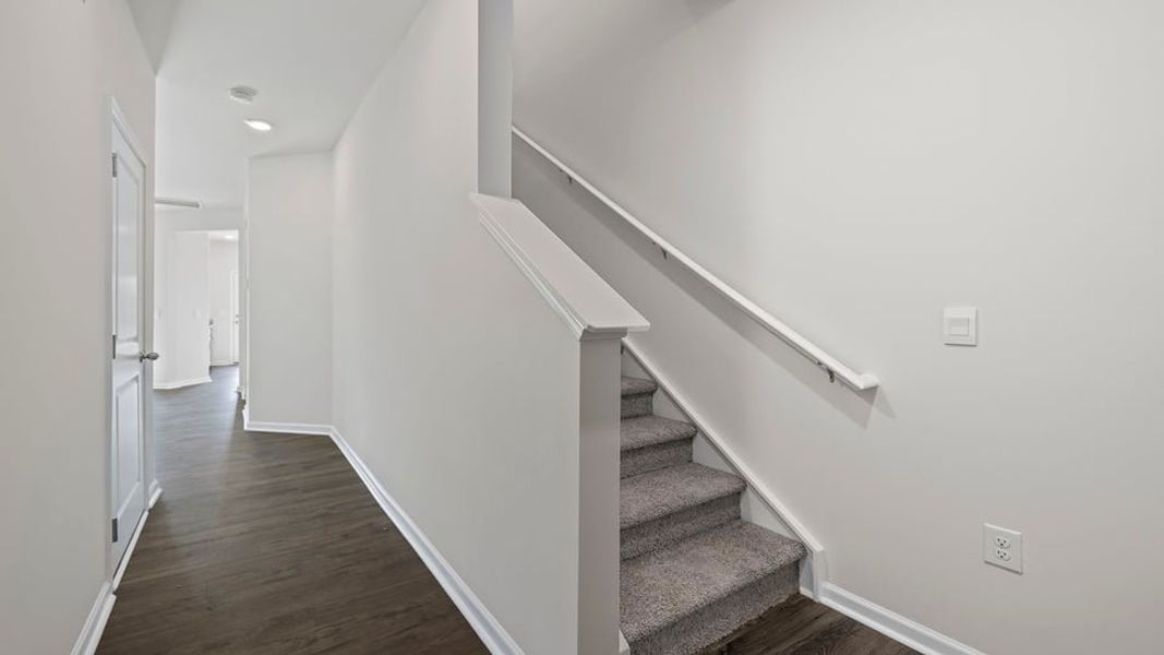 Spacious, unfurnished interior of a new home in Brookside Ridge Townhomes, Greer (Image 12). Spacious, unfurnished interior of a new home in Brookside Ridge Townhomes, Greer (Image 12).