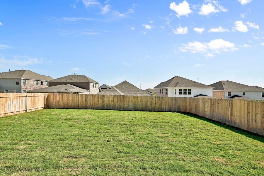 Exterior details and patio area of a home in Salerno - Classic Collection, Round Rock (Image 2). Exterior details and patio area of a home in Salerno - Classic Collection, Round Rock (Image 2).