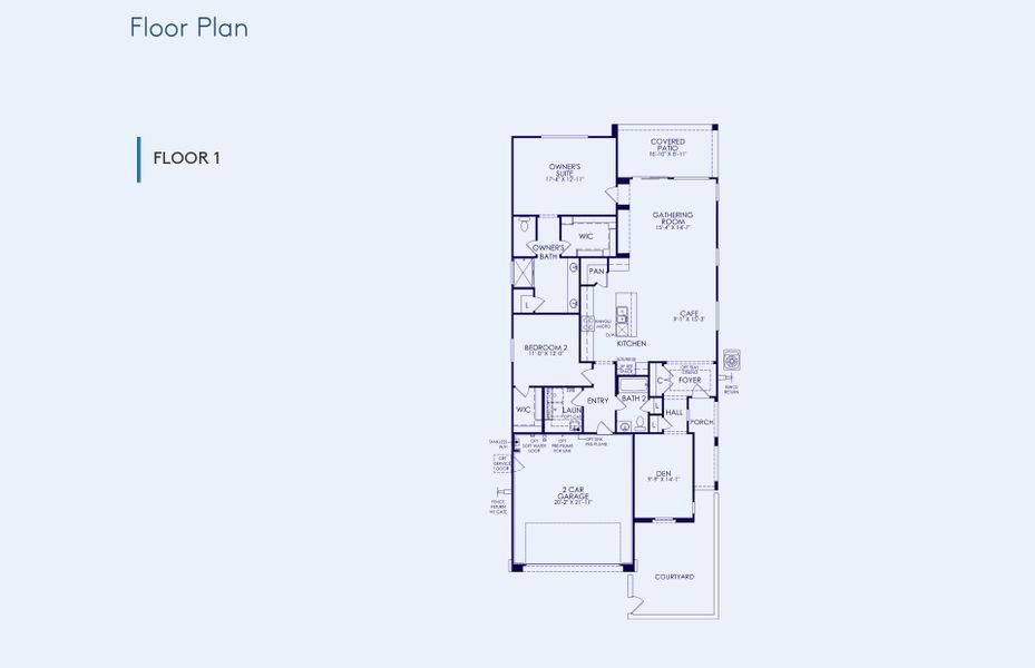 2D floor plan layout of this home in Regent Hills - Meadow Series, Buckeye, AZ (Image 5). 2D floor plan layout of this home in Regent Hills - Meadow Series, Buckeye, AZ (Image 5).