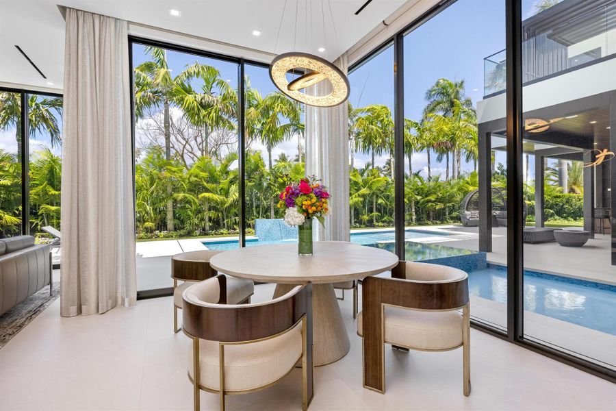 Furnished interior view inside a new home in , Boca Raton (Image 64).