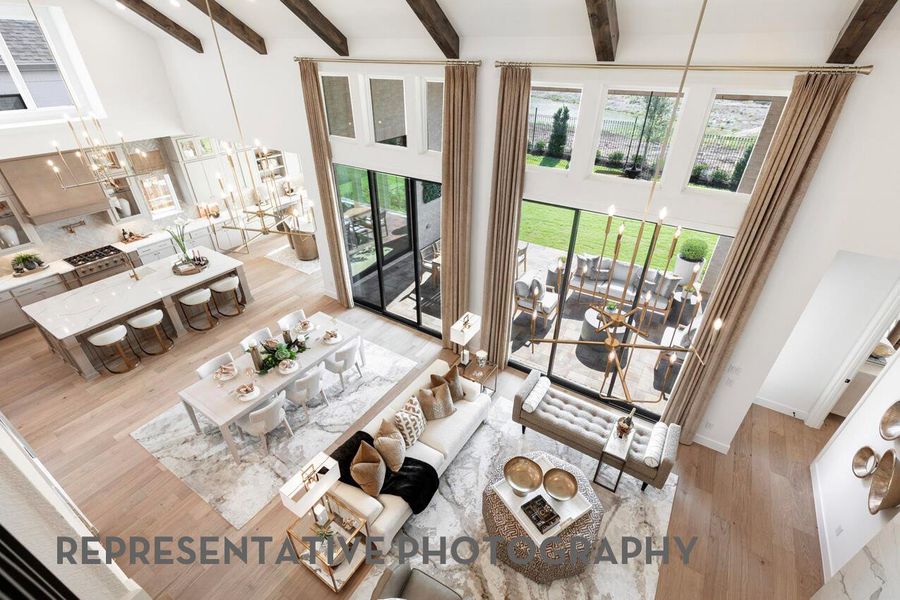 Furnished interior view inside a new home in Parkside On The River, Georgetown (Image 5).