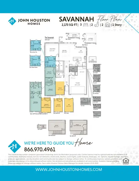 2D floor plan layout for the Savannah by John Houston Homes in Bull Hide Estates, Hewitt, TX (Image 3). 2D floor plan layout for the Savannah by John Houston Homes in Bull Hide Estates, Hewitt, TX (Image 3).