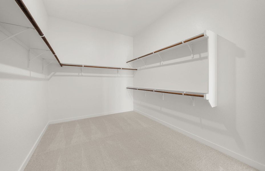 Representative unfurnished interior of a home built from the Dobbin by Pulte Homes in 6 Creeks, Kyle (Image 22).