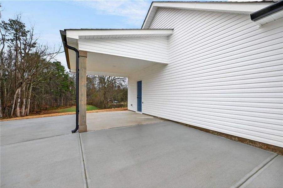 Exterior details and patio area of a home in , Cedartown (Image 21). Exterior details and patio area of a home in , Cedartown (Image 21).