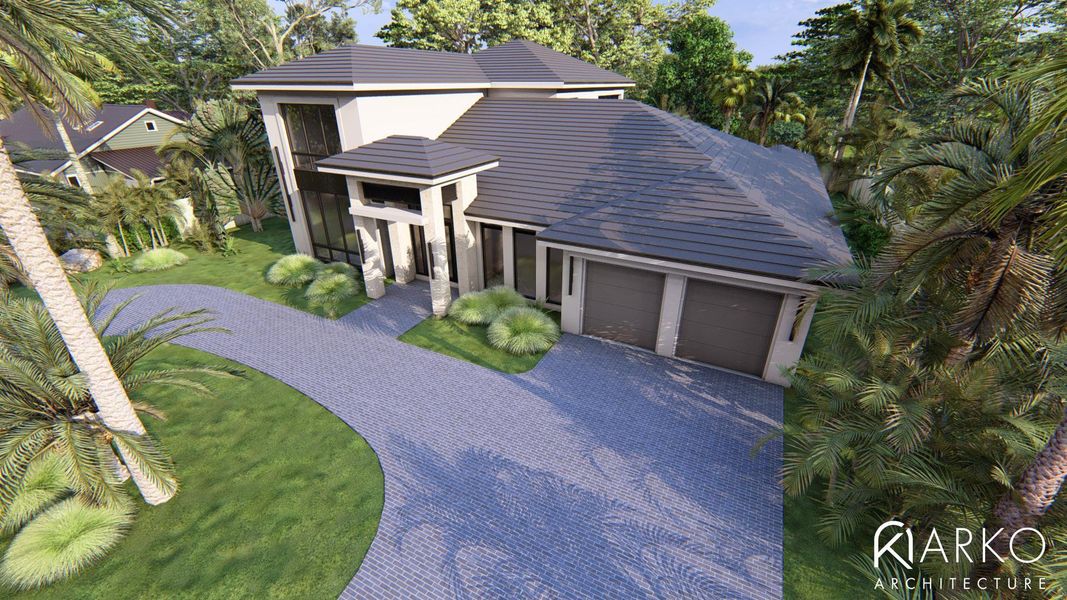 Front exterior of a new home in , Fort Lauderdale, FL, highlighting curb appeal (Image 9). Front exterior of a new home in , Fort Lauderdale, FL, highlighting curb appeal (Image 9).