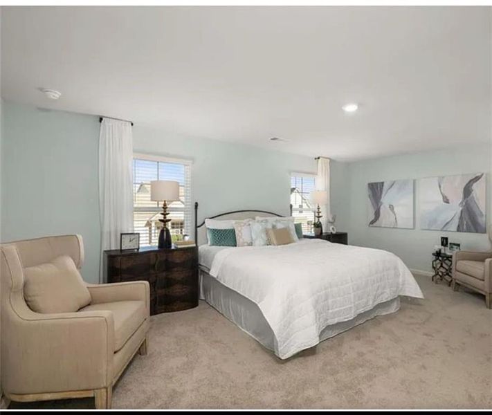 Furnished interior view inside a new home in , Powder Springs (Image 7). Furnished interior view inside a new home in , Powder Springs (Image 7).