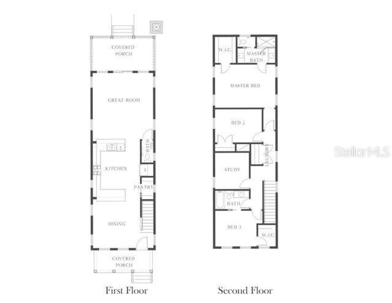 2D floor plan layout of this home in , St. Petersburg, FL (Image 2).