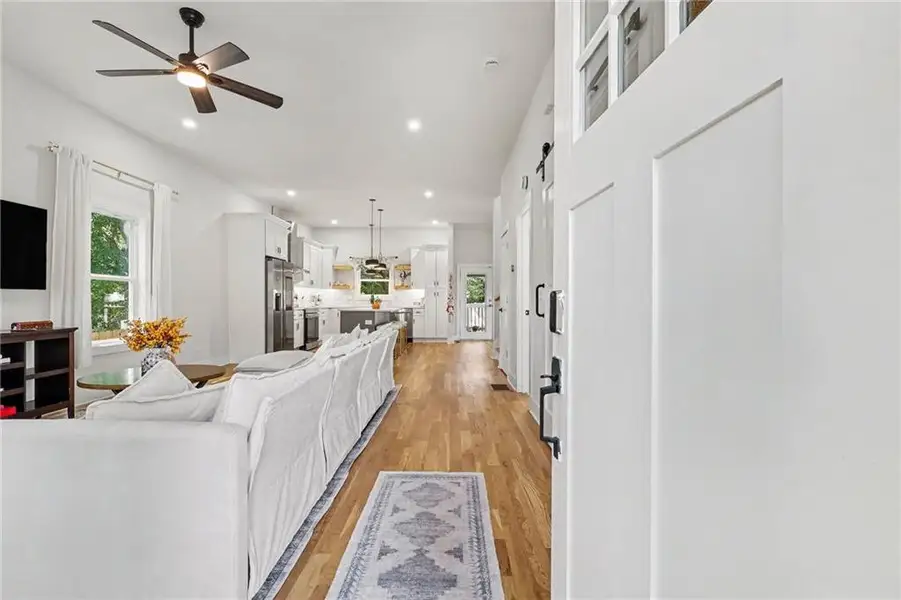 Furnished interior view inside a new home in , Atlanta (Image 10).
