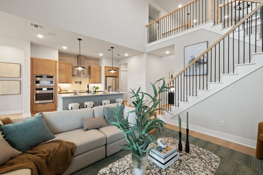 Furnished interior view inside a new home in Heritage, Dripping Springs (Image 25).
