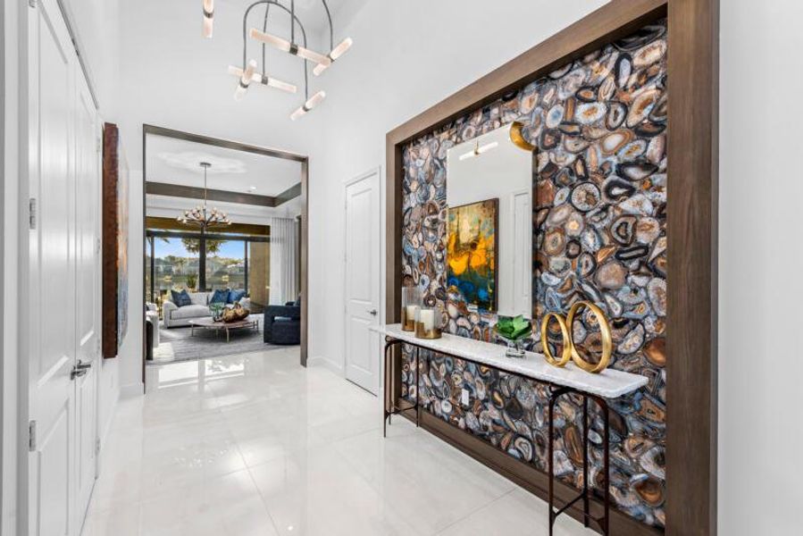 Furnished interior view inside a new home in Valencia Grand, Boynton Beach (Image 18). Furnished interior view inside a new home in Valencia Grand, Boynton Beach (Image 18).