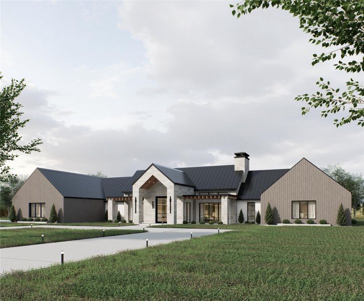 Front exterior of a new home in , Horseshoe Bay, TX, highlighting curb appeal (Image 2). Front exterior of a new home in , Horseshoe Bay, TX, highlighting curb appeal (Image 2).