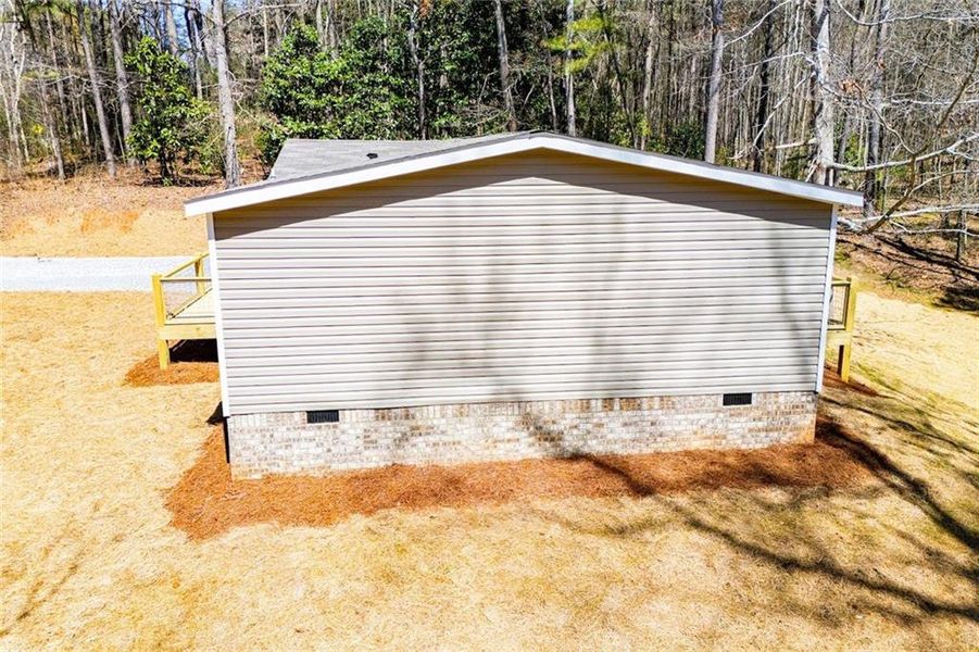 Exterior details and patio area of a home in , Waco (Image 32).