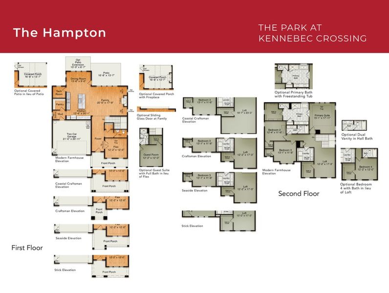 2D floor plan layout for the The Hampton by RobuckHomes in Kennebec Crossing, Angier, NC (Image 5). 2D floor plan layout for the The Hampton by RobuckHomes in Kennebec Crossing, Angier, NC (Image 5).
