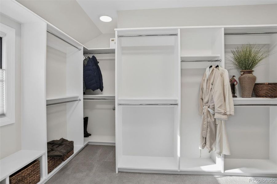 Primary Bedroom Walk In Closet on Upper Floor