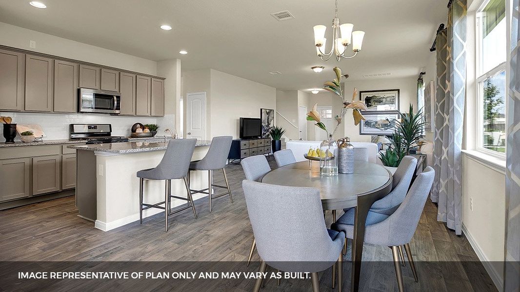Furnished interior view inside a new home in Southgrove, Kyle (Image 13).