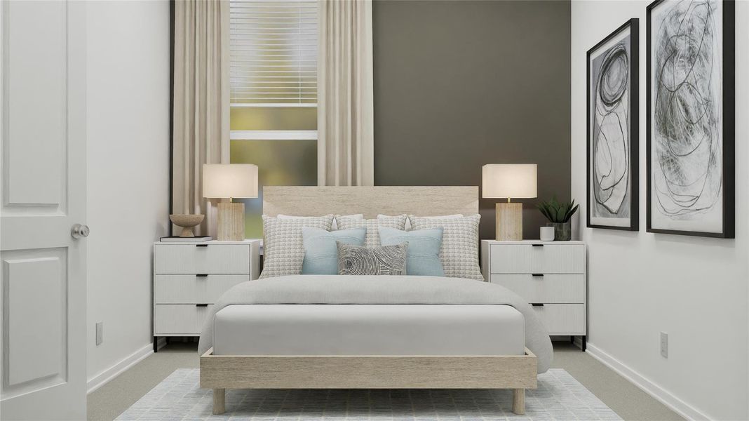 Furnished interior view inside a new home in Anniston, Katy (Image 20).