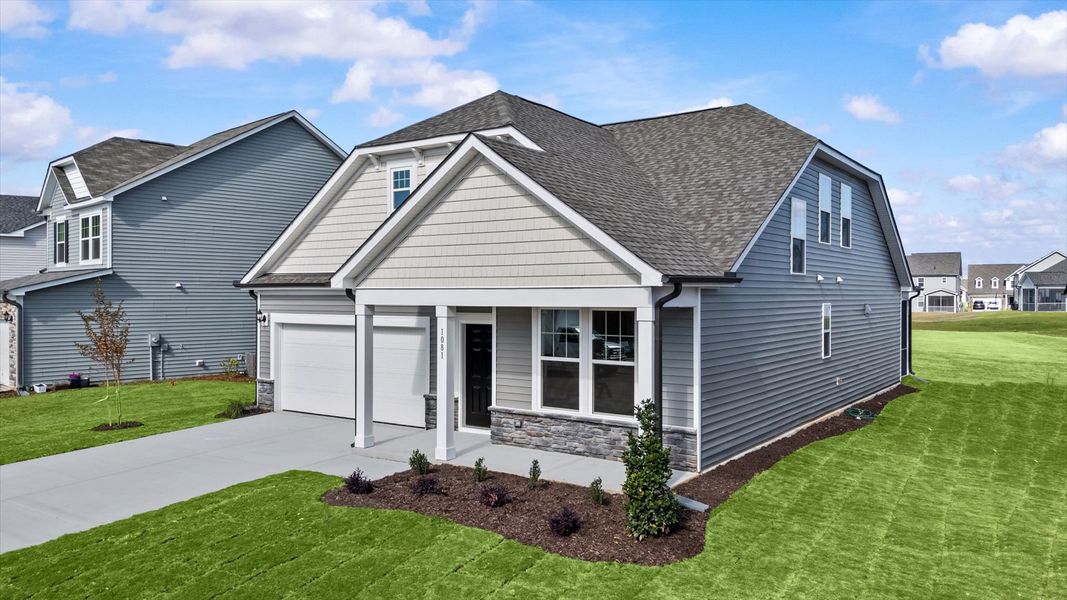 Representative furnished interior of a home built from the Greenwich by DRB Homes in Bellerose, Gibsonville (Image 8).