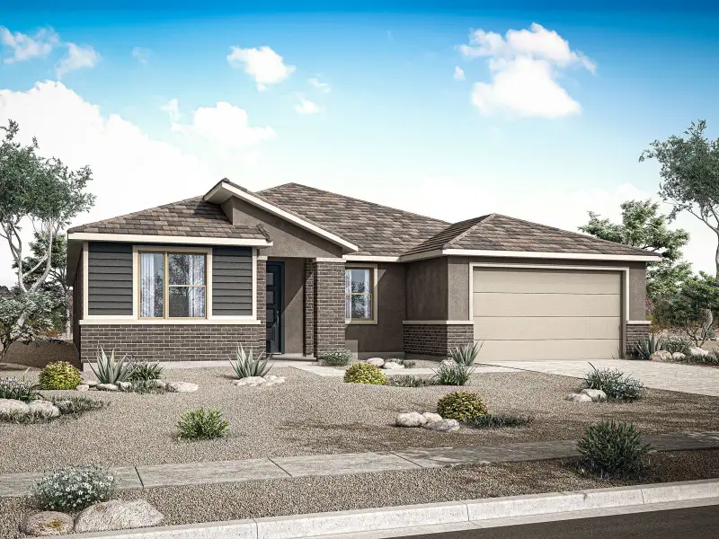 Representative exterior photo of a completed home built from the Currant by Mattamy Homes in White Tank Vistas, Waddell, AZ (Image 4). Representative exterior photo of a completed home built from the Currant by Mattamy Homes in White Tank Vistas, Waddell, AZ (Image 4).