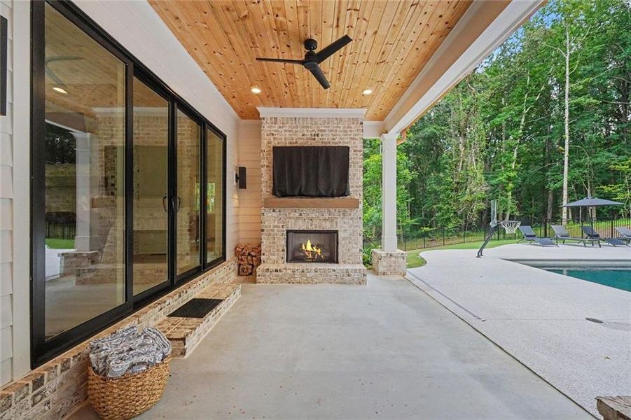 Exterior details and patio area of a home in , Monroe (Image 37). Exterior details and patio area of a home in , Monroe (Image 37).