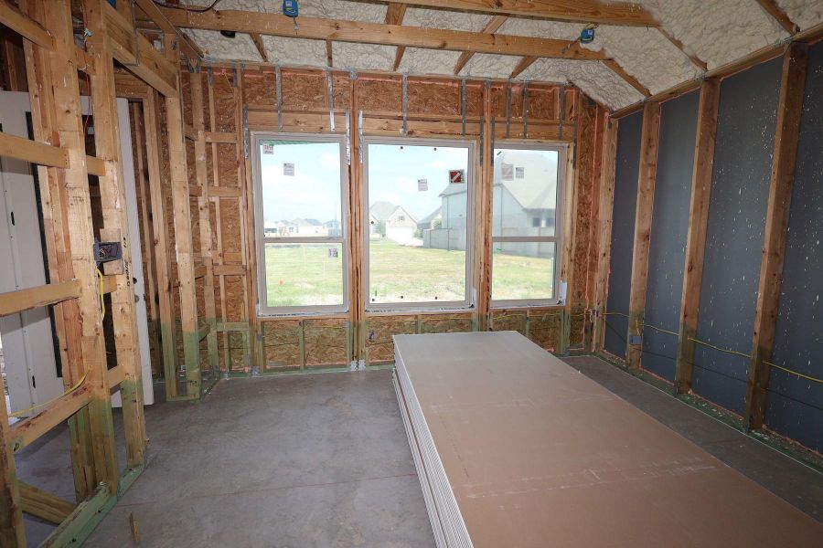 In-progress construction of a new home in Meridiana - Terrace Collection, Manvel, TX (Image 8).
