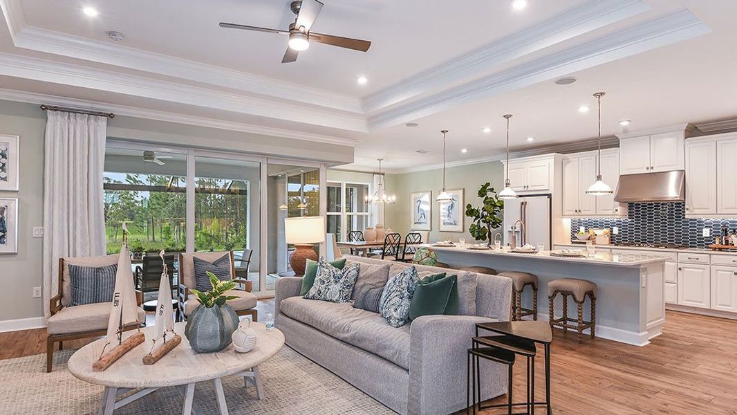 Representative furnished interior of a home built from the Tortola by Taylor Morrison in The Waters at Center Lake Ranch, St. Cloud (Image 7).