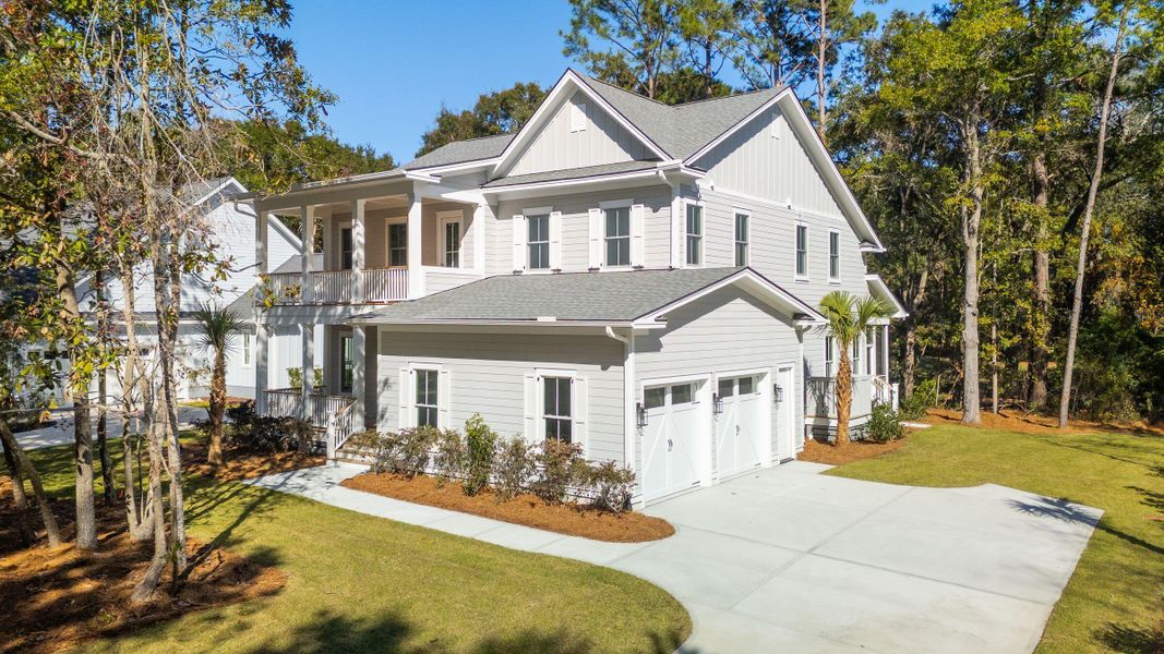 Front exterior of a new home in , Johns Island, SC, highlighting curb appeal (Image 30).