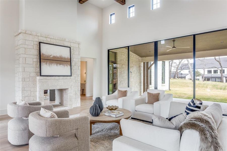 Furnished interior view inside a new home in Samantha Springs, Keller (Image 16).