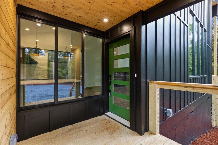 Exterior details and patio area of a home in , Mineral Bluff (Image 13).