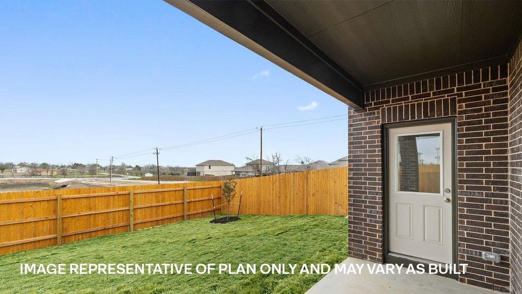 Exterior details and patio area of a home in Palomino, Manor (Image 21).
