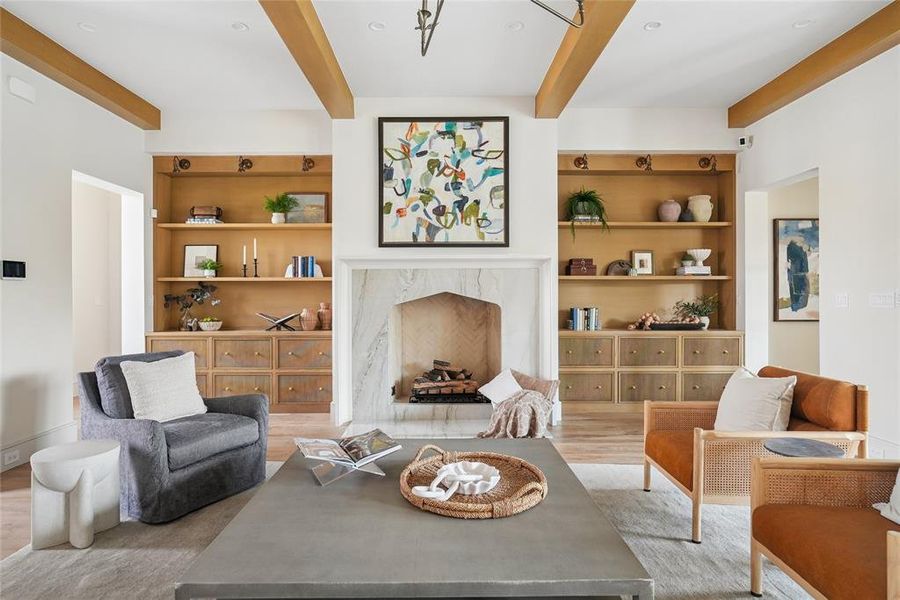 Furnished interior view inside a new home in , Dallas (Image 32).